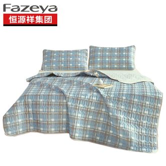 彩羊(Fazeya) 乳胶凉席三件套-繁花(温和月蓝)180*200cm 彩羊(Fazeya) 乳胶凉席三件套-繁花(温和月蓝)180*200cm