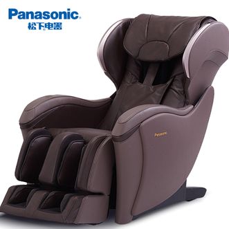 松下（Panasonic）按摩椅家用全自动电动多功能智能小型皮革滑躺设计精选推荐EP-MA04-T492 深茶色