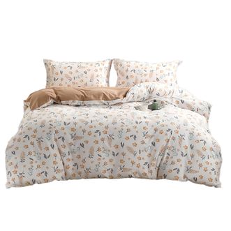 洁丽雅/Grace 亲肤四件套 舒适亲肤吸湿透气不易起球被单被套 2*2.3m花间妍 洁丽雅/Grace 亲肤四件套 舒适亲肤吸湿透气不易起球被单被套 2*2.3m花间妍