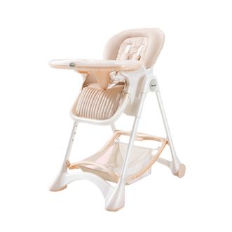 POUCH 多功能可折叠便携式家用宝宝餐椅 K05PLUS米白色