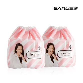 三利 2包装 一次性洗脸巾干湿两用棉柔巾 60抽*2包 20*20cm 三利 2包装 一次性洗脸巾干湿两用棉柔巾 60抽*2包 20*20cm