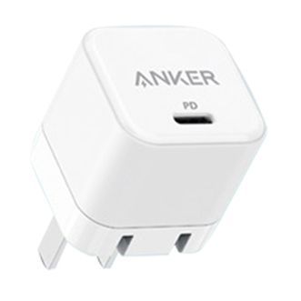 安克/Anker  小魔方Type-C接口 PD20W可折叠充电器  A2149P21 白色 (单独充电头）