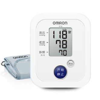 欧姆龙OMRON 上臂式血压计电子血压仪 家用老人健康测量血压仪器血压表监测护理仪TF18