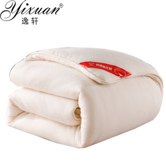 逸轩 新疆棉花被棉絮棉胎垫被学生棉花被子床垫褥子被芯单人被褥 150*200cm/二斤 XY白色 