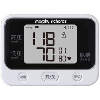 摩飞 腕式血压计电子血压仪 家用老人健康测量血压仪器语音播报血压表监测护理仪测量仪W01
