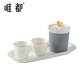 唯都  水悦小鸟茶具一壶2杯带托盘茶具套装滤茶与茶盖结合长孔滤茶设计 唯都  水悦小鸟茶具一壶2杯带托盘茶具套装滤茶与茶盖结合长孔滤茶设计