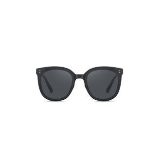 海俪恩墨镜可折叠防紫外线时尚户外便携防晒太阳眼镜夏季NZ001P01全色灰+半光哑黑框