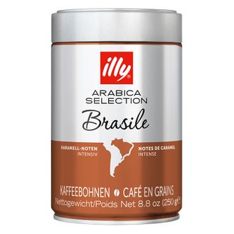 意利（illy）阿拉比加精选咖啡豆（巴西）中度烘焙250g