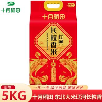 十月稻田 辽河长粒香5kg 寒地黑土种植一年一季圆润饱满透亮家庭主食优选 十月稻田 辽河长粒香5kg 寒地黑土种植一年一季圆润饱满透亮家庭主食优选