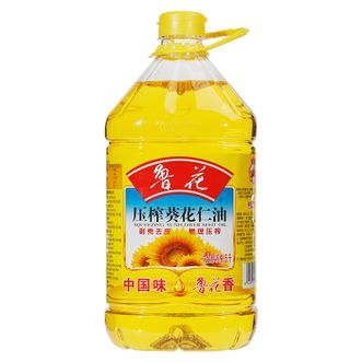 鲁花压榨葵花仁油食用油植物油5L/桶