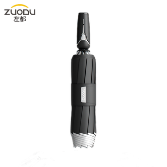 左都/ZUODU 三折全自动科技感雨伞加大号加厚结实抗风反向伞车载折叠雨伞【暗夜黑+战甲双骨反向+护伞带】 左都/ZUODU 三折全自动科技感雨伞加大号加厚结实抗风反向伞车载折叠雨伞【暗夜黑+战甲双骨反向+护伞带】