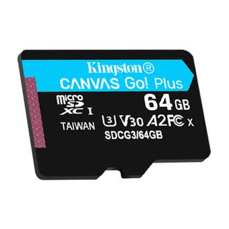 金士顿(Kingston) 64GB TF(MicroSD) U3 V30 A2 4K 极速版存储卡/switch内存卡 读速 170MB/s 写速70MB/s