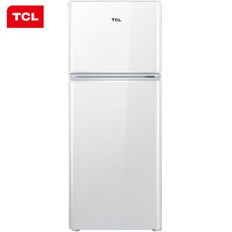 TCL 118升 小型双门电冰箱 LED照明  办公居家便捷之选 环保内胆 （芭蕾白）BCD-118KA9