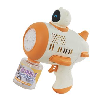 婴侍卫（BBG+）  卫星际航行飞机泡泡枪 儿童电动玩具RX6610