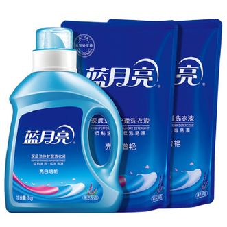 蓝月亮 薰衣草香 【8斤】2kg瓶+1kg*2袋 洗衣液机洗手洗适用高浓度配方,少用量易漂净,经济且环保 蓝月亮 薰衣草香 【8斤】2kg瓶+1kg*2袋 洗衣液机洗手洗适用高浓度配方,少用量易漂净,经济且环保