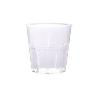 拜杰 一次性杯子航空杯饮水杯啤酒白酒杯硬塑料茶杯八角杯200ML*50只 JL-509