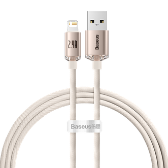 倍思（Baseus）苹果USB数据线充电线 2.4A快充充电器线 晶耀系列1.2米