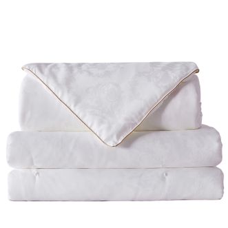 恒源祥 典雅蚕丝被1DG1030双宫蚕丝被100%桑蚕丝被子大提花面料单双人舒适保暖四季被芯 恒源祥 典雅蚕丝被1DG1030双宫蚕丝被100%桑蚕丝被子大提花面料单双人舒适保暖四季被芯