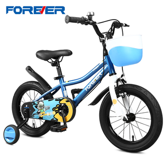 永久（FOREVER）  儿童自行车6-10岁孩子学生高碳钢童车中大童户外运动单车 16寸 蓝色