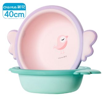 茶花 洗脸盆子清洁盆安吉拉儿童盆婴儿盆宝宝新生儿洗屁屁盆351001 茶花 洗脸盆子清洁盆安吉拉儿童盆婴儿盆宝宝新生儿洗屁屁盆351001