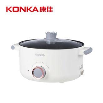 康佳/Konka 多功能3L家用宿舍多功能小电锅KDHG-3005-M 星梦白 康佳/Konka 多功能3L家用宿舍多功能小电锅KDHG-3005-M 星梦白