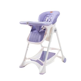 POUCH 多功能可折叠便携式家用宝宝餐椅 K05PLUS紫色