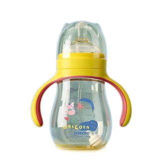 小土豆 奶瓶新生婴儿奶瓶ppsu奶瓶防胀气耐摔易清洗300ml+吸嘴+鸭嘴