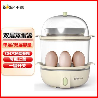 小熊/Bear  家用煮蛋器 304不锈钢蒸碗多功能煮鸡蛋器可视上盖早餐机蒸蛋器 小熊/Bear  家用煮蛋器 304不锈钢蒸碗多功能煮鸡蛋器可视上盖早餐机蒸蛋器