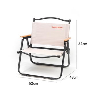 沃特曼  户外折叠椅克米特椅便携椅子露营桌椅装备阳台休闲凳奶咖色72855 沃特曼  户外折叠椅克米特椅便携椅子露营桌椅装备阳台休闲凳奶咖色72855