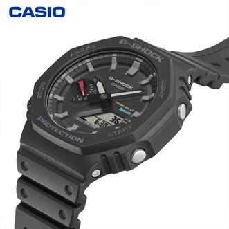 卡西欧（CASIO）手表 G-SHOCK 防水太阳能动力蓝牙运动男士手表 GA-B2100-1APR