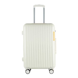 笑梦歌  时尚颜值担当行李箱  MG2010  20英寸牛奶白  轻盈旅行箱