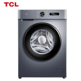 TCL 8公斤全自动变频滚筒洗衣机 香薰除菌 热力除菌 中途添衣 超薄洗衣机G80L130-B
