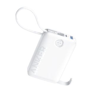 安克/Anker  充电宝自带线20000毫安便携移动电源Type-C线 A1647 白色
