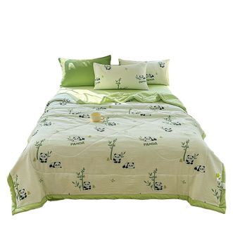 圣夫妮  泡泡纱水洗棉麻夏凉被-小熊猫 200*230cm SFN-137 圣夫妮  泡泡纱水洗棉麻夏凉被-小熊猫 200*230cm SFN-137