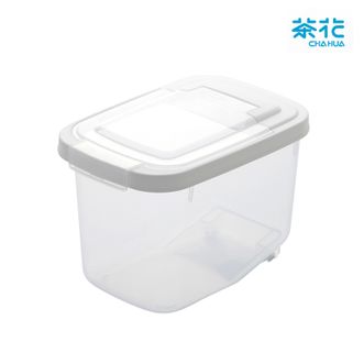 茶花  米纳翻盖米桶 塑料杂粮收纳箱 储米箱 面粉桶 米缸 米盒子 大米罐储