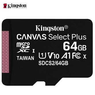 金士顿(Kingston) 64GB TF(MicroSD) U1 A1 V10高速存储卡/switch内存卡 读速100MB/s
