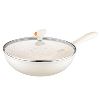 爱仕达/ASD 陶瓷不粘锅小炒锅平底锅煎锅 电磁炉煤气灶通用 28cm带盖款 爱仕达/ASD 陶瓷不粘锅小炒锅平底锅煎锅 电磁炉煤气灶通用 28cm带盖款