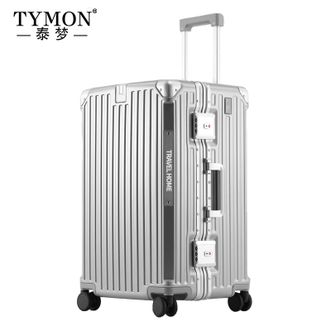 TYMON  逐梦T系列旅行箱（铝框款）  TM-B003 银色  28英寸  三七开+大容量