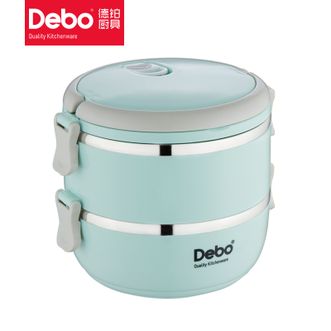 德铂（Debo）艾莱尔1.4L不锈钢保温饭盒 上班族学生便当盒DEP-695 