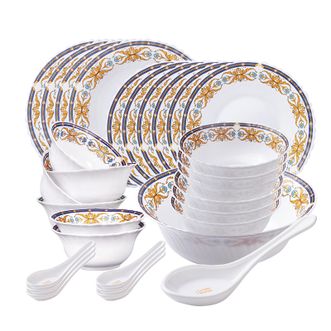 VISIONS  餐具套装耐高温玻璃碗碟盘套装 彭巴杜夫人餐具30件套