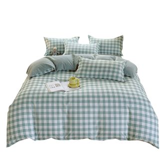 浪莎   AB双面床品套件床单枕套被套200*230cm加厚磨毛四件套-贝诺 LSMM003 浪莎   AB双面床品套件床单枕套被套200*230cm加厚磨毛四件套-贝诺 LSMM003