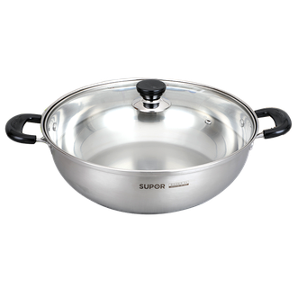 苏泊尔/Supor 火锅家用304不锈钢汤锅大容量火锅涮锅炖煮锅电磁炉燃气通用锅具 ST30B5 汤火锅 30CM 苏泊尔/Supor 火锅家用304不锈钢汤锅大容量火锅涮锅炖煮锅电磁炉燃气通用锅具 ST30B5 汤火锅 30CM
