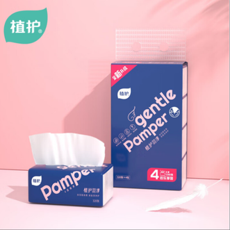 植护 母婴可用 可湿水面巾纸羽淳柔韧系列新升级4层320张*4包 加厚 植护 母婴可用 可湿水面巾纸羽淳柔韧系列新升级4层320张*4包 加厚