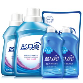 蓝月亮 深层洁净薰衣草香洗衣液套装2kg+1kg+补充袋1kg+手洗翻盖500g*2 蓝月亮 深层洁净薰衣草香洗衣液套装2kg+1kg+补充袋1kg+手洗翻盖500g*2