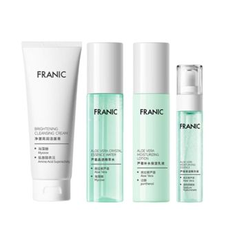 法兰琳卡/Franic 芦荟水润焕活礼盒母亲节 洁面100g+精萃水100g+保湿乳液100g+精华液38g 法兰琳卡/Franic 芦荟水润焕活礼盒母亲节 洁面100g+精萃水100g+保湿乳液100g+精华液38g
