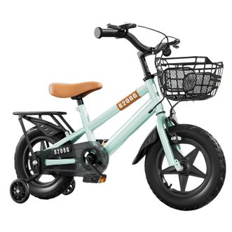 赛丹孚  儿童自行车2-12岁脚踏车学生小孩单车带辅助轮单车 12寸一体轮豪华款