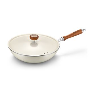 康巴赫(KBH) 有钛无涂层珐琅不粘炒锅 32cm LPB-C32FL 康巴赫(KBH) 有钛无涂层珐琅不粘炒锅 32cm LPB-C32FL