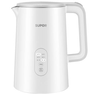 苏泊尔 电水壶 SW-15J71A 1.5L大容量 侧显温度触控操作5段调温全钢无缝内胆 苏泊尔 电水壶 SW-15J71A 1.5L大容量 侧显温度触控操作5段调温全钢无缝内胆
