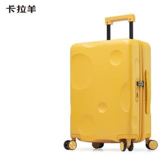 卡拉羊/KALA·Y  芝士箱防刮纯PC行李箱20英寸可登机拉杆箱CX8109-20