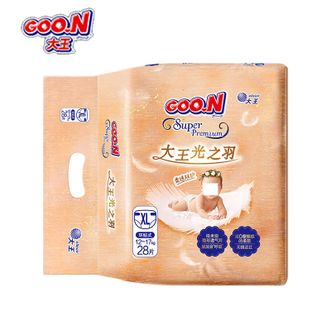 大王(GOO.N) 光之羽纸尿裤 云柔纤维 宝宝尿不湿 干爽瞬吸 婴儿纸尿裤 XL28片 大王(GOO.N) 光之羽纸尿裤 云柔纤维 宝宝尿不湿 干爽瞬吸 婴儿纸尿裤 XL28片